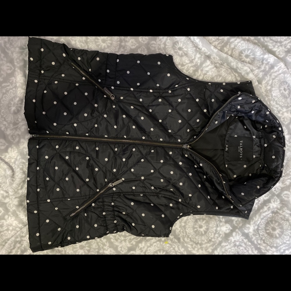 Talbots Polkadotted vest!